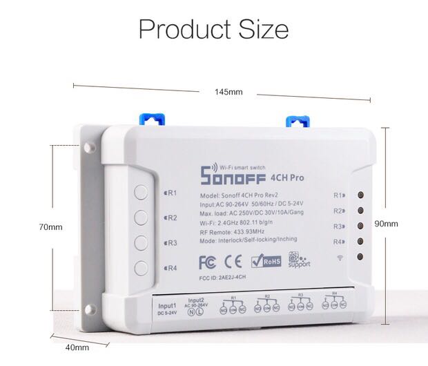 天猫精灵易微联智能家居sonoff 4CH R3wifi智能开关手机远程遥控 - 图2