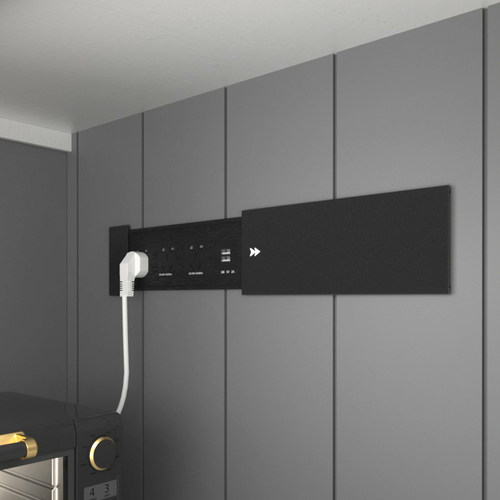 滑盖桌面嵌入式插座多功能电脑桌插线板办公台面岛台内嵌隐藏排插 - 图3