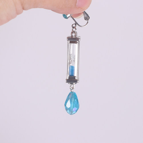 瓦尼塔斯的手记cos 瓦尼塔斯耳环cos沙漏耳饰耳夹COSPLAY饰品项链 - 图2