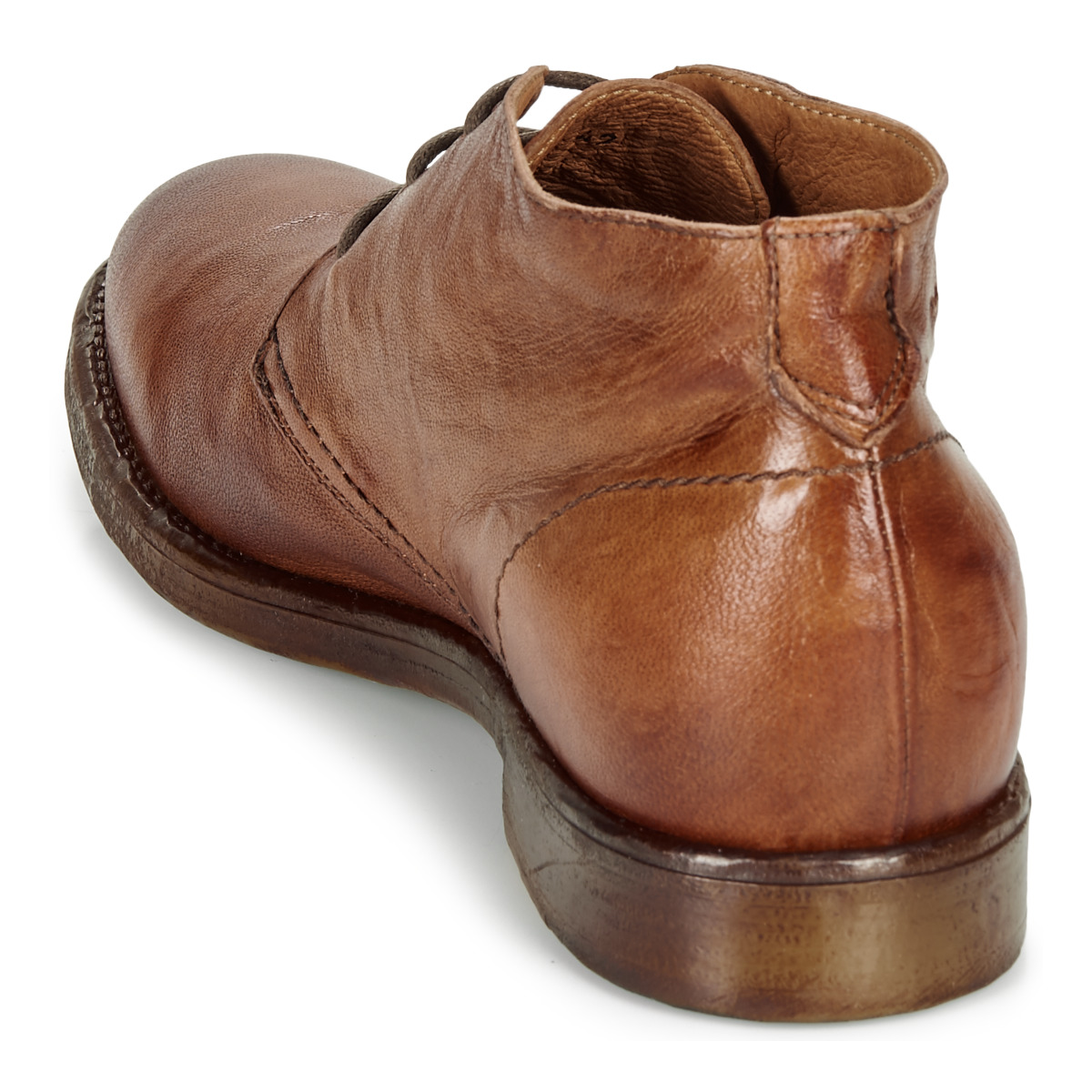 KOST男靴舒适短筒靴工装靴皮靴系带靴子DANDY 17反绒牛皮头层棕色 - 图3