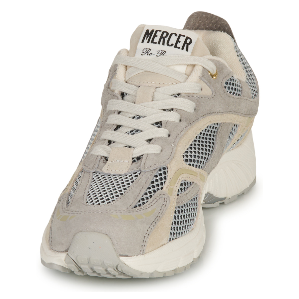 Mercer Amsterdam男鞋低帮运动休闲鞋透气灰色2024新款保暖球鞋 - 图1