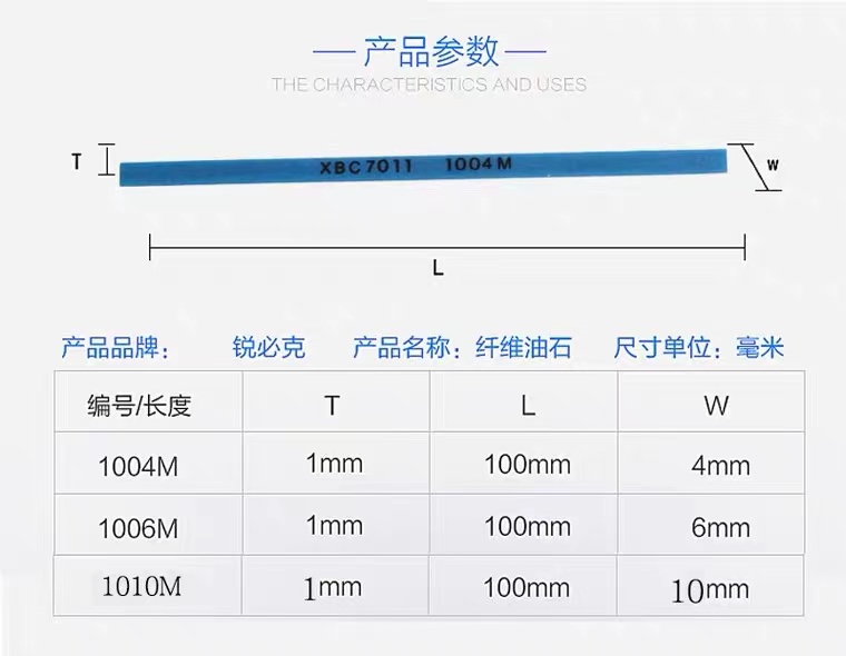 一支包邮日本进口锐必克XBC纤维油石 深蓝色1004M 犀利吨 ceraton - 图1