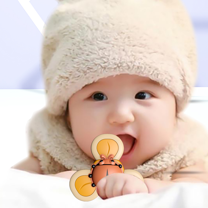 婴儿玩具餐椅吸盘陀螺转转乐