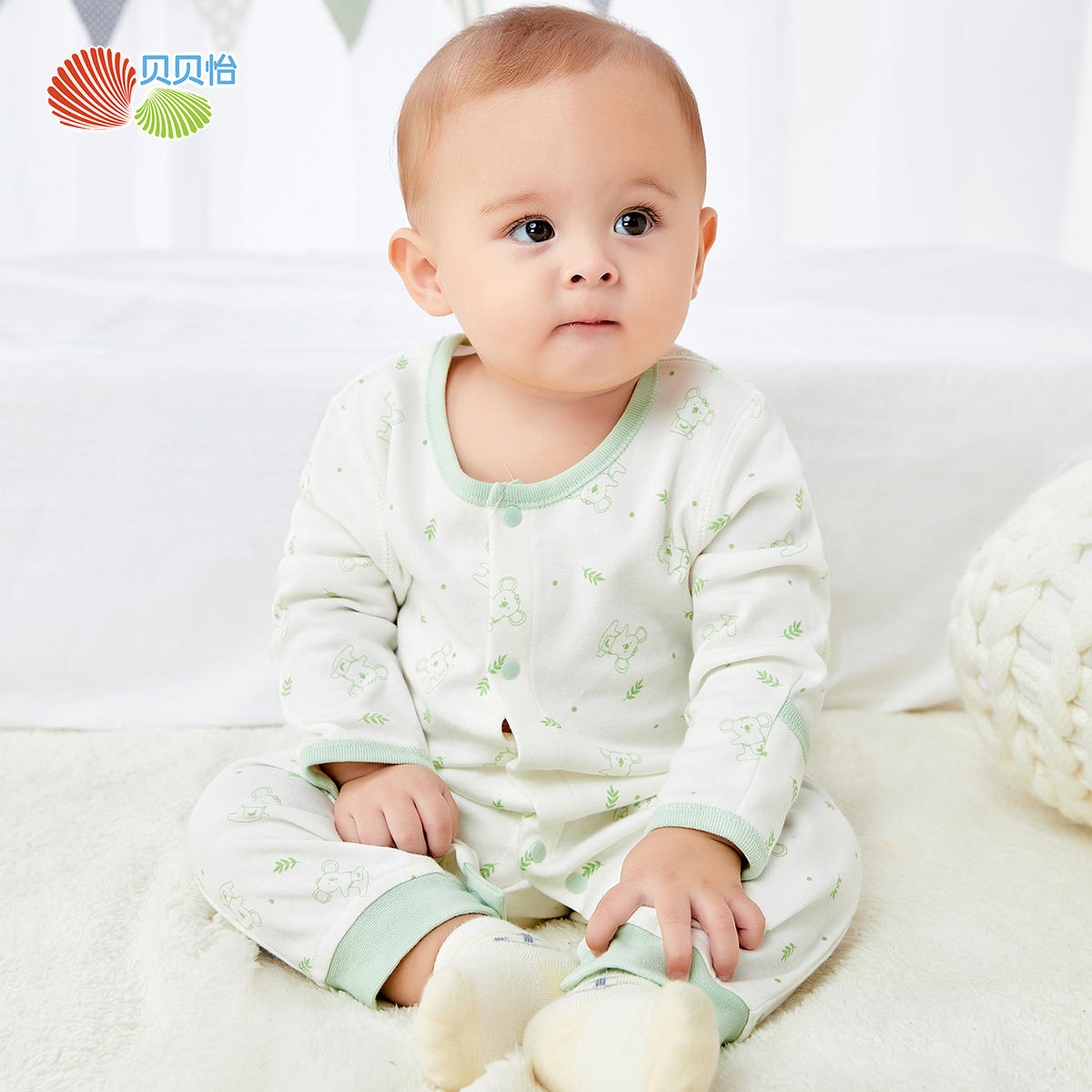 贝贝怡新生婴儿衣服连体衣春秋款夏季宝宝哈衣爬服睡衣纯棉空调服_童装_婴儿装_亲子装