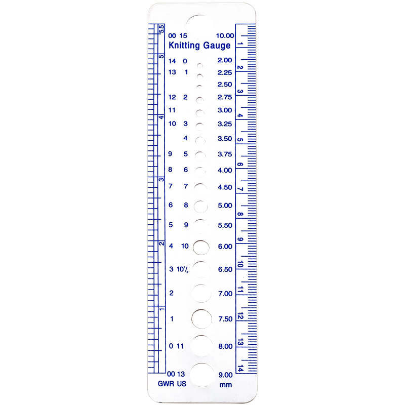 量针器塑料尺规毛线针毛衣针标尺卡尺手工DIY辅料专用测量器工具 - 图3