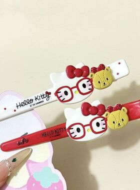 文艺凯蒂猫小熊发夹卡通长可爱刘海侧边甜美少女鸭嘴日系夹发发饰