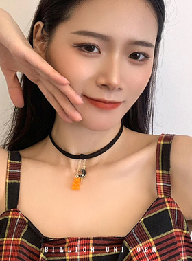 万圣节项链南瓜幽灵黑色暗黑系女