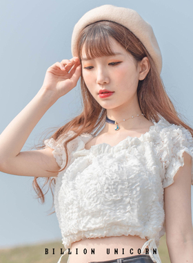 pinkunicorn猫咪月亮女丝绒项圈