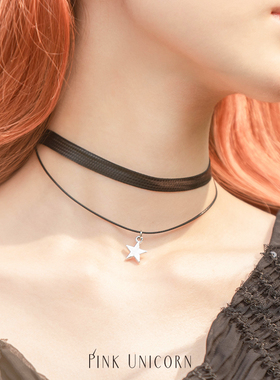 pinkunicorn原创手工星星项圈