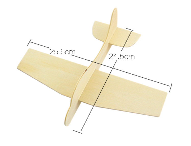 儿童手工diy白坯木制拼插飞机老鹰模型幼儿园白模涂鸦色绘画玩具 - 图2