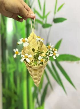 冰淇淋造型墙壁插花篮装饰花篮