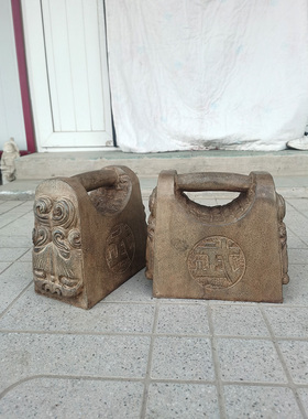 健身锻炼练功石锁仿古石雕工艺品