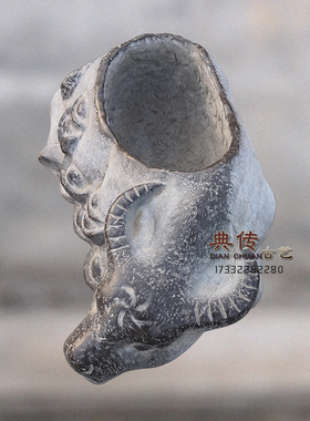 仿古景观鱼缸室外花卉工艺品石雕
