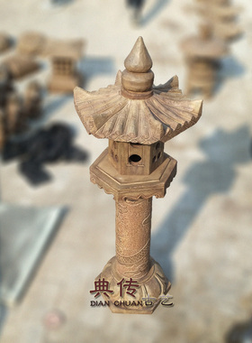 雕刻会所户外石灯摆件日式庭院