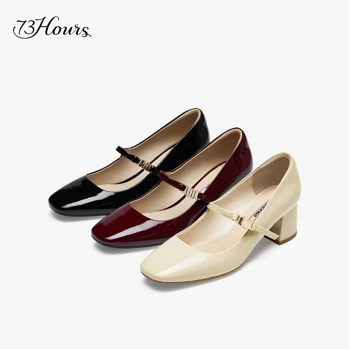 明星同款73hours女鞋Jane2025春新款法式厚底气质高跟玛丽珍鞋女,淘宝优惠券,粉丝福利购,淘宝优惠卷