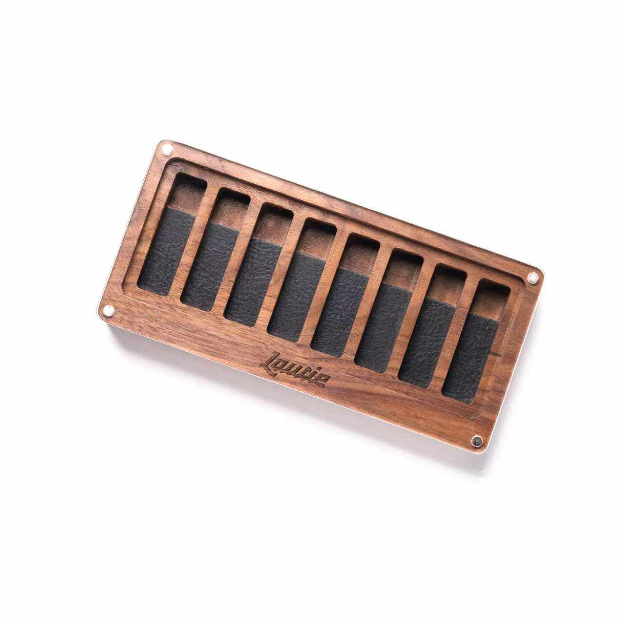 傲娇的老铁匠choc巧克力推牌八格展示盒 木收纳装饰桌搭 edc玩具,淘宝优惠券,粉丝福利购,淘宝优惠卷