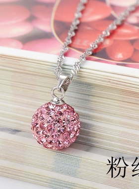 超闪满钻纯银小众设计感锁骨链