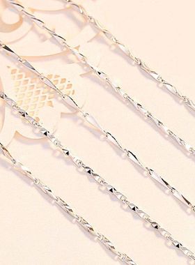 s999纯银项链女锁骨链配饰颈链子