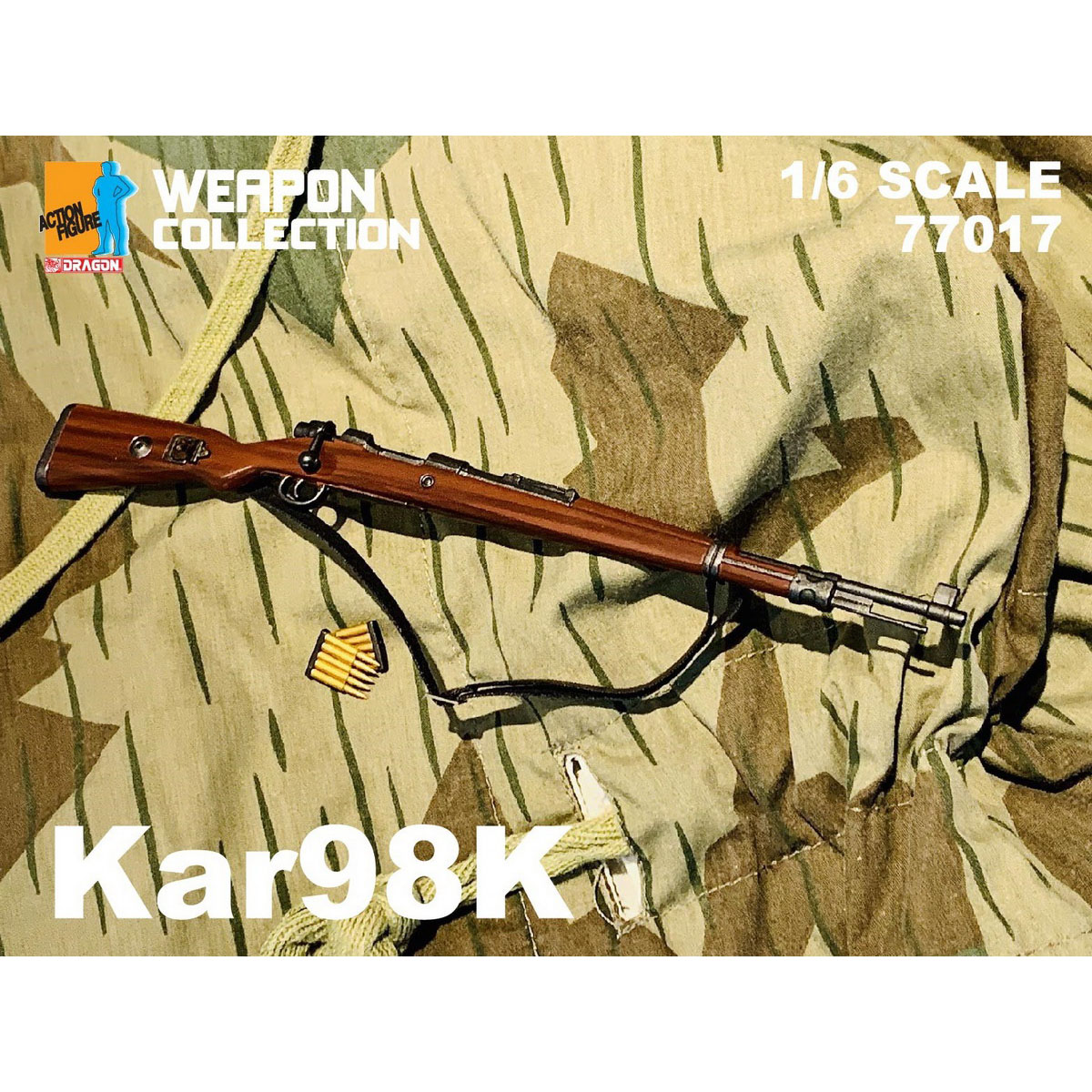 威龙DML毛瑟Kar98K步枪 1/6兵人模型手办玩偶77017塑料材质 现货 - 图1