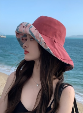 防晒遮阳帽可折叠双面戴防紫外线
