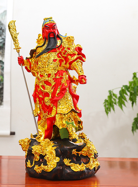 树脂镇宅供奉摆件关圣帝佛像
