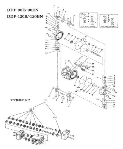 Anest iwata日本岩田DDP/DPS隔膜泵配件启动阀动作换向阀操作阀 - 图1