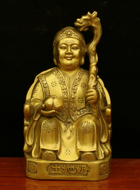铜像纯铜土地公土地婆福德正神神