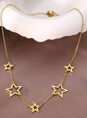 Stainless Steel Necklaces Kpop Star Collar Clavicle Chain Hi