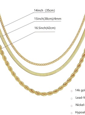 Necklace for Women Gold Necklace Silver Plated Necklace Gold