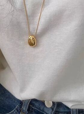 Fashion Jewelry Simple Delicate Design Smooth Metal Teardrop