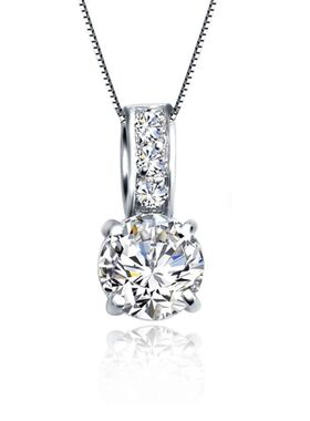 Color Bridal Jewelry Set Classic Cubic Zircon Crystal Pendan