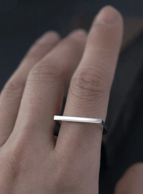 Stainless Steel Fashion Silver Ring Simple Punk Hand Jewelry