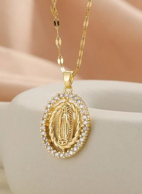 New Personalized Colorful Zircon Necklace Design Fashionable