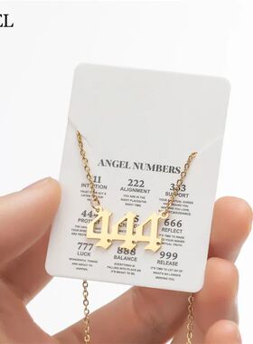 Angel Number Necklace 222 111 333 555 666 888 999 444 777 De