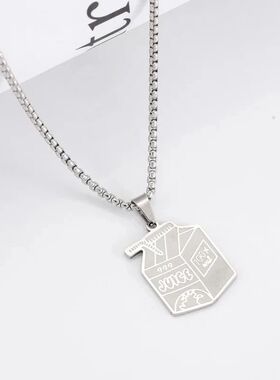 Pendant Key Chain Singer Rapper Letter Name Chain Necklace F