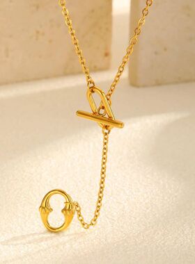 Lariat Necklace Women Gold Plated Long Toggle Necklace Y-sha