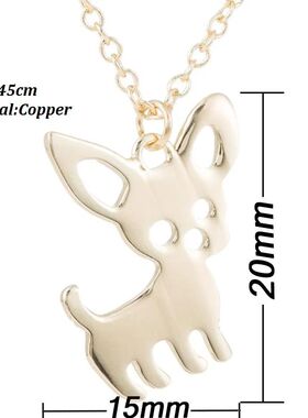 Cute Origami Cat Necklaces for Women Hollow Penguin Chihuahu