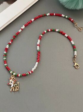 New Christmas Pendant Necklace for Women Girl Gift Santa Cla