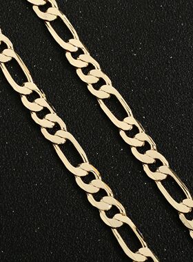 Gold 14K punk chain for men and women simple and non-allerge