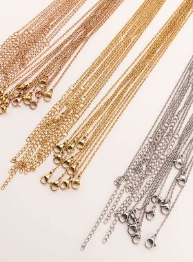 10pcs Stainless Steel Necklace Cuban Chains Hypoallergenic R