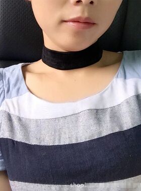Black Velvet Choker Necklace Women Harajuku Gothic Statement