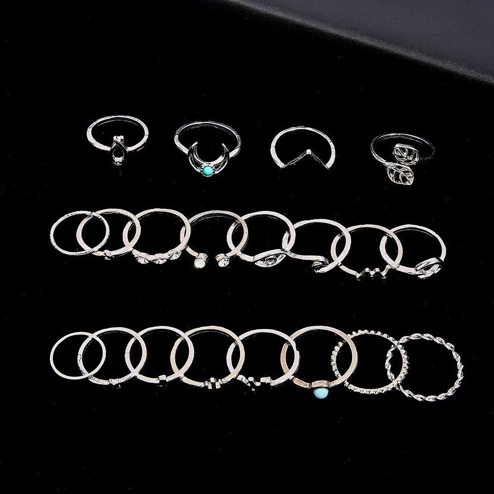 women rings matching ring set vintage jewelry sets-图3