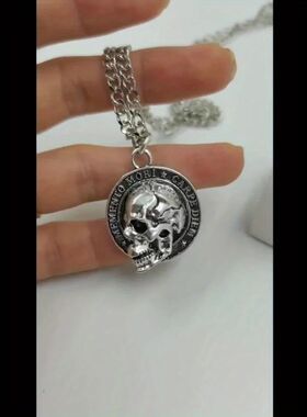 New Personalized Trend Skull Pendant Necklace Men's Rock Hip