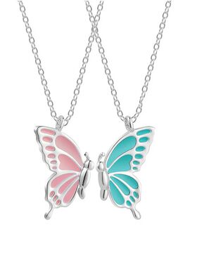 Cute Butterfly Necklaces for Women Couple Best Friends Fashi