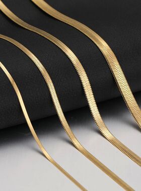 Stainless Steel Necklaces Unisex Waterproof Filmy Snake Chai