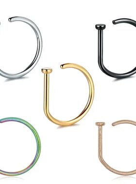 Fake Piering Nose Ring Earrings Fashion Punk Non Piercing St