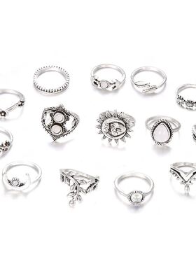 Finger Ring set Women Rings for Girls Charms Stainless