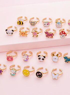 Fidget Spinner Spinning Ring for Girl Multiple Fruit Heart B