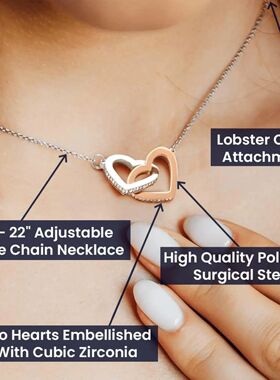To My Beautiful Daughter Necklace from Mom Dad Cubic Zirconi