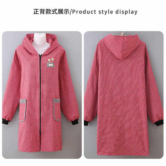 New style zipper front button blouse for obese people